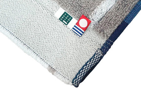 （今治タオルブランド認定品）オプス　バスタオル　3枚セット　ホワイト×グレー [I002690BT3W]