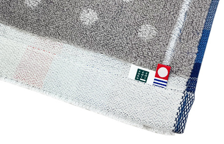 （今治タオルブランド認定品）オプス　フェイスタオル　3枚セット　ホワイト×グレー [I002700FT3W]