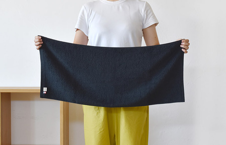 （今治タオルブランド認定）今治ベーシックタオル　フェイスタオル　5枚セット（ブラック）【I002100FT5BK】