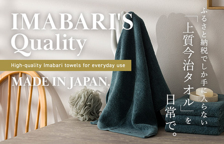 (今治タオルブランド認定)ふるさと納税限定 上質今治タオル ビックフェイスタオル 4枚セット(チャコール)【I003390FT4CGY】