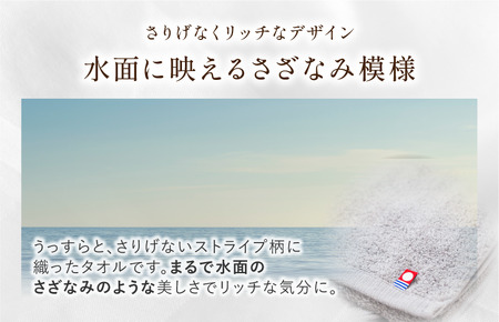 （今治タオルブランド認定品）無撚糸 さざなみ フェイスタオル SHIMANAMIセット 2枚（オーシャンブルー・アクアグリーン）【I003240FT2BG】