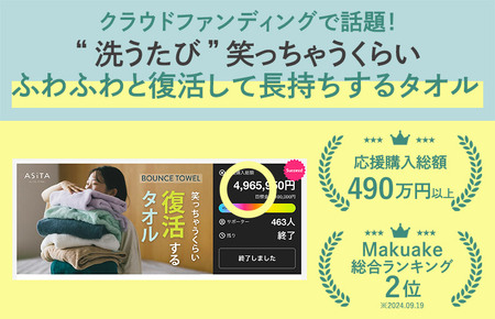 （今治タオルブランド認定品）ASiTA BOUNCE シリーズ  フェイスタオル 4枚セット（グレー）【I003610FT4GY】	