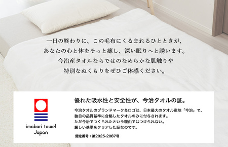 (今治タオルブランド認定)iimin 今治タオル毛布 【I003910BK1】