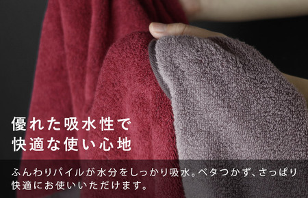 （今治タオルブランド認定）日本の伝統色　フェイスタオル2枚セット＜蘇芳色×鳩羽鼠＞【IB05260FT2R】