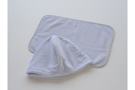 （今治タオルブランド認定）サウナハットとサウナマットのセット　グレー サウナハットL１枚 サウナマット１枚 セット 今治タオル[IB07050GY]