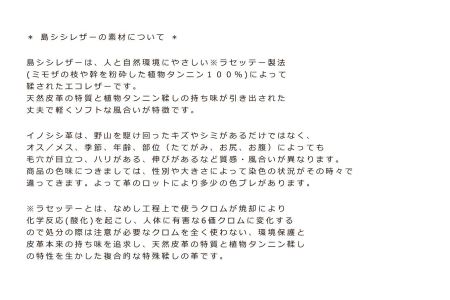 大三島イノシシ革やわらかカードケース（オレンジ色） [VB01110]