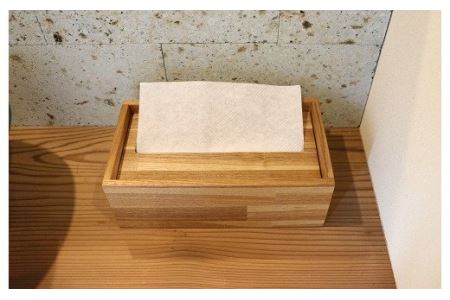 ペーパータオルケース（タモ） [VB02130]