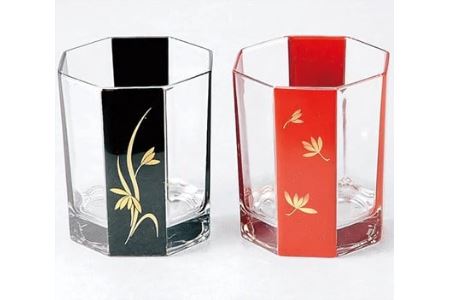 桜 赤い漆器 7個セット 桜模様 B21-1 【公式通販】