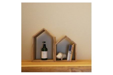 ハウス型シェルフ／ラック大小２個セット [VD00850]