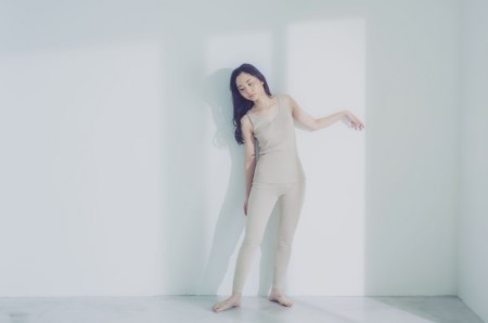 aroundsea WOMENS ウエストカバーニットレギンス【Lサイズ／サンドベージュ】 [VC01154]