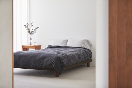 【4/26 土曜はナニする!?で紹介されました！】オーガニック１０４０　デュべ（布団カバー）シングル　チャコールグレイ　[I001000CGY]