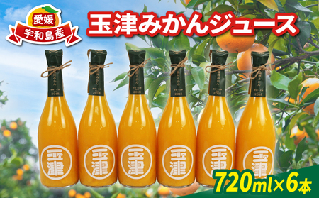 みかんジュース 720ml× 6本 玉津柑橘倶楽部 みかん H024-072051