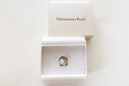 パール タックピン シェル 5.5-6.0mm 松本真珠 ﾊﾟｰﾙタイピン ユニセックス A012-068002