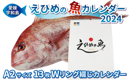 えひめの魚カレンダー 2023 A2サイズ 佐川印刷 愛媛 宇和島 K100-111001