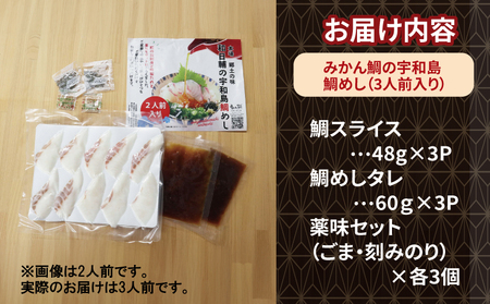 真鯛 みかん 鯛 鯛めし セット 3人前 和日輔 みかん鯛 蜜柑 mikan 鯛 タイ tai まだい スライス 真空パック 小分け 刺身 お刺身 お刺し身 刺し身 お手軽 漬け丼 郷土料理 海鮮丼 鯛飯 海鮮 人気 冷凍 国産 愛媛 宇和島 D010-091003