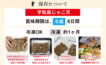 天ぷら 宇和島 じゃこ天 15枚 安岡蒲鉾店 天ぷら C012-020004