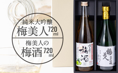 純米大吟醸「梅美人」と「梅美人の梅酒」のセット【D03-3】【1043423】