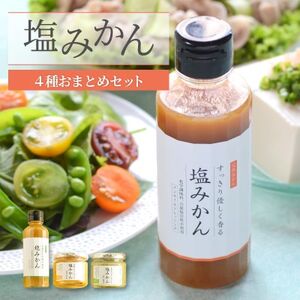 みかんがふわっと香るワンランク上のお料理に!愛媛の新しい調味料 塩みかん4種セット【C25-65】【1228227】