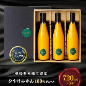 【毎月定期便】【SUNSET】夕やけみかん100%ジュース(3本入)全3回【H49-24】【4013664】