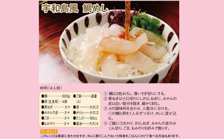 愛媛県産養殖真鯛フィレ2枚（お頭付き・冷凍）お刺身で！焼いて！煮て食べ鯛！ 新鮮・安心