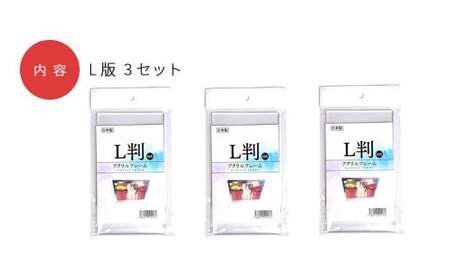 インテリア アクリルフレーム （フォトフレーム） L判 3セット 写真立て シンプル