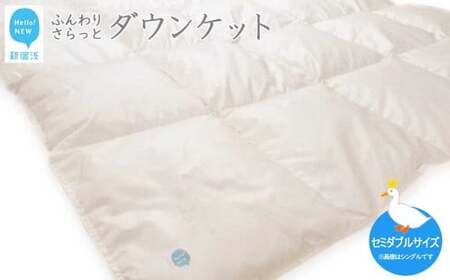 羽毛肌布団 ダウンケット セミダブルサイズ（S-02） ホワイトダウン８５％ 抗菌・防臭 10,920円