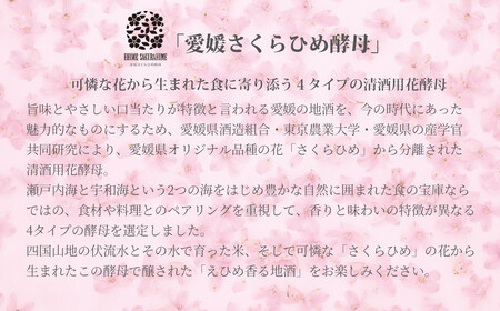 日本酒 清酒 城川郷 純米吟醸原酒 さくらひめ 720ml 愛媛さくらひめシリーズ 地酒