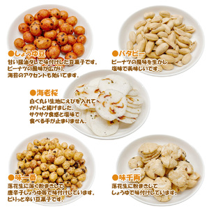 大容量 手作業にこだわる 老舗近藤製菓厳選 【豆菓子・せんべい・つまみ10種ミックス】 1800g入 大袋