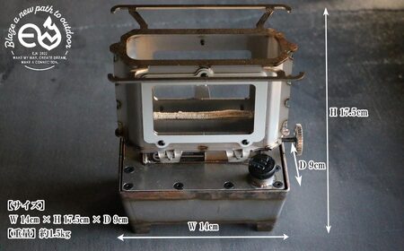 アイロンストーブ E.N Stove Model MUKU E.Nストーブ【E.N Works】 コンパクト 屋外 キャンプ