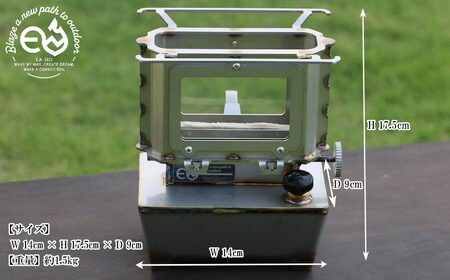 アイロンストーブ E.N Stove MUKU Model Welding E.Nストーブ【E.N Works】  キャンプ