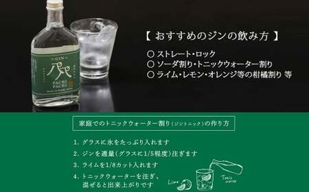 愛媛県初のみかんジン PACHIPACHI GIN（クラフトジン）　720ml ×1本 大容量 パチパチジン 【近藤酒造】