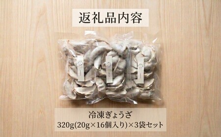 有機野菜と放牧豚のぎょうざ3袋セット