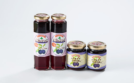 【北海道果実の恵み】手作りハスカップジャム・ソース4本セット_惣菜・加工品 ジャム 缶詰・瓶詰 _【1430909】