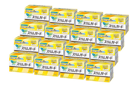 ロリエ スリムガード　多い昼～ふつうの日用 羽なし　32枚入り×16個セット 【合計512枚】　生理用品 ナプキン ロリエ スリムガード 羽なし 無香料