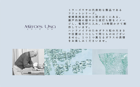 「フリット楕円浅鉢 （L）」 ｜ お皿 ガラス製品 ミラーズウサ