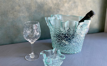 「フリットワインクーラー(カラー:クリア)」 ガラス ミラーズウサ