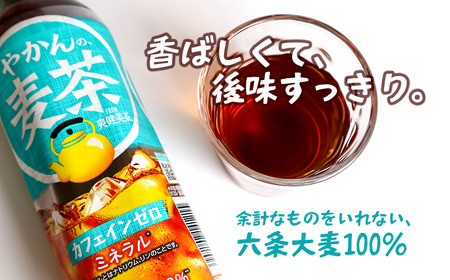 やかんの麦茶 from 爽健美茶 650mlPET_24本入り×1ケース カフェインゼロ