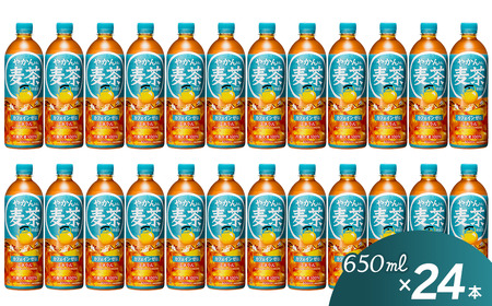 やかんの麦茶 from 爽健美茶 650mlPET_24本入り×1ケース カフェインゼロ