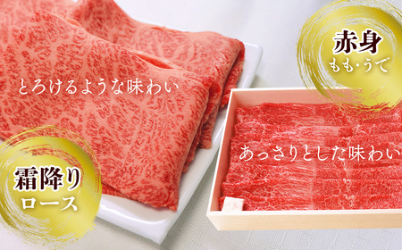 伊予牛絹の味 すき焼き用 お試しセット ロース150g、もも・うで250g (冷凍) | 黒毛和牛 A4~A5