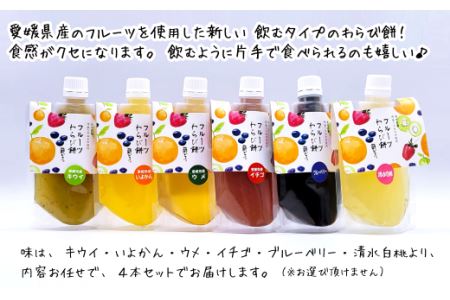 おおさかや蔵はちの「フルーツわらび餅」4本セット