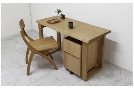 ワーキングデスク 自然木無垢TM 1200_HAKO| 家具