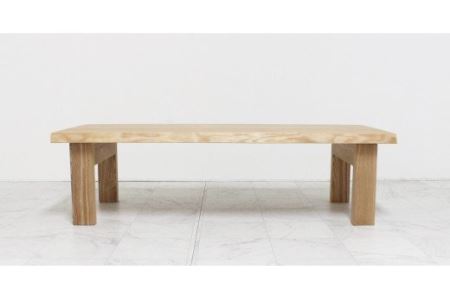 リビングテーブル　自然木無垢 タモ ＴＭ 1300_4Leg