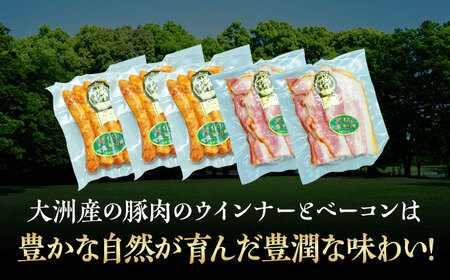ベーコン【全6回定期便】ウィンナーセット（小） ベーコン[AGAZ083]