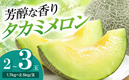 メロン【2026年6月中旬から順次発送】 メロン タカミ 2から3玉 メロン[AGCX004]