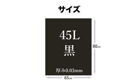 消臭ゴミ袋 黒×45L（1冊10枚入）60冊/1ケース [AGBR006]