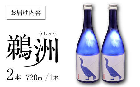 【日本酒】日本酒 純米大吟醸「鵜洲」 720ml×2[AGCP805]