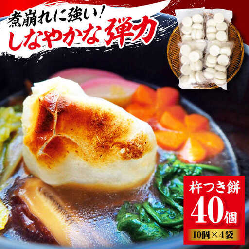 餅 杵つき餅（10個×4袋）餅[AGBM036]