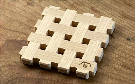 コースター 木組み体験コースター 四角 コースター[AGBQ001]