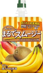 ハウス まるでスムージー バナナ＆フルーツミックス味150gパウチ×1ケース（全24本）| C102