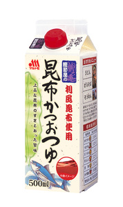 鰹節屋の昆布かつおつゆ 500ml（×15本） マルトモ つゆ めんつゆ 鰹つゆ こんぶつゆ 出汁 だし ダシ｜B394